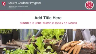 Master Gardener Program Overview