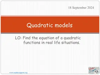 Understanding Quadratic Functions through Real-Life Example of a Bridge