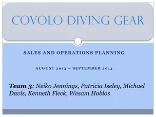 Sales and Operations Planning for Covolo Diving Gear