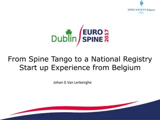 Transforming Spinal Pathology Care: Belgian Registry Startup Journey