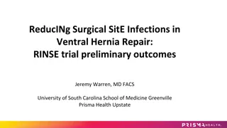 Preliminary Outcomes of RINSE Trial for Reducing Surgical Site Infections in Ventral Hernia Repair