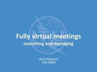 Launching and Managing Fully Virtual Meetings with GoToMeeting