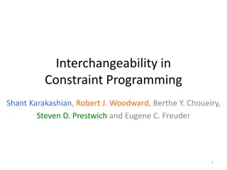 Interchangeability in Constraint Programming