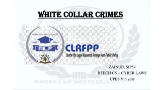 White Collar Crimes and Their Impacts