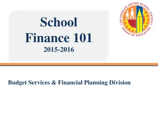 School Finance 101: Procurement and Financial Management Training Overview