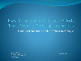 Understanding Unit Cost and the Trunk Formula Technique