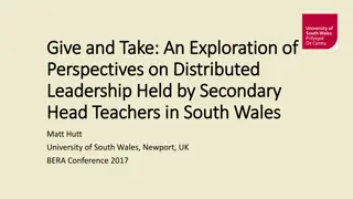 Distributed Leadership Perspectives Held by Secondary Head Teachers in South Wales