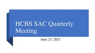 Maine's HCBS SAC Quarterly Meeting Insights