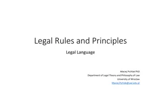 Legal Rules and Principles: An Insight into Norms and Case Studies