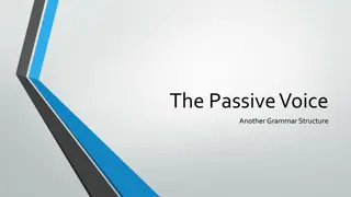 Understanding the Passive Voice: Usage and Conversion