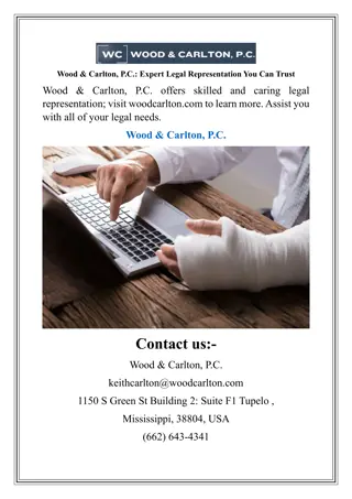 Wood & Carlton, P.C. Expert Legal Representation You Can Trust