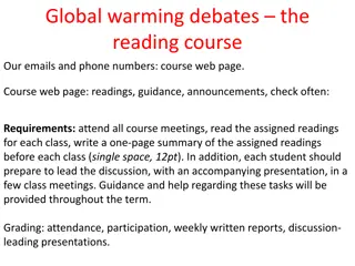 Effective Strategies for Global Warming Course Discussions