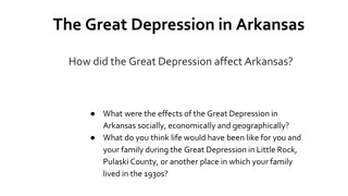 Impact of the Great Depression on Arkansas: Social, Economic, and Geographical Effects Through Photographs