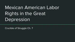 Mexican-American Labor Rights in the Great Depression: Struggles and Activism