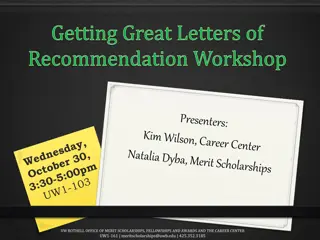 Tips for Obtaining Great Letters of Recommendation