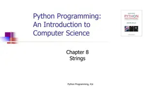 Introduction to Python Strings and Basic Operations