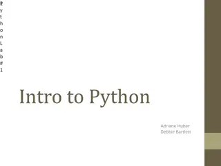 Introduction to Python: Explore Python Labs