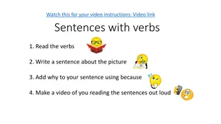 Fun Verb Sentences with Video Instructions