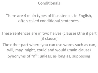 The 4 Main Types of Conditional Sentences in English