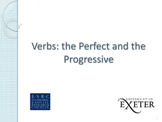 Understanding Verbs: Perfect vs Progressive