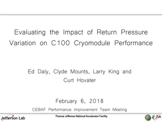 Impact of Return Pressure Variation on C100 Cryomodule Performance