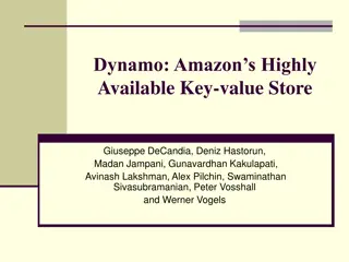 Dynamo: Amazon's Highly Available Key-value Store Summary