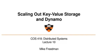 Scaling Out Key-Value Storage and Dynamo