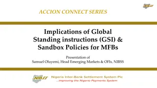 Implications of Global Standing Instructions (GSI) and Sandbox Policies for MFBs