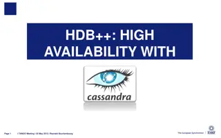 Cassandra - A High Availability Database Solution