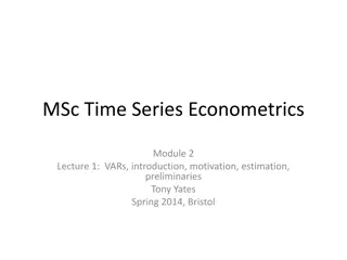 Introduction to Vector Autoregressions in Econometrics