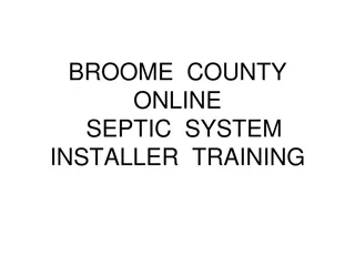 Broome County Online Septic System Installer Training