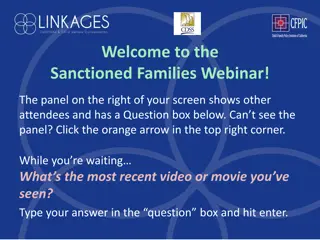 Linkages Shared Learning Webinar: Supporting Sanctioned Families