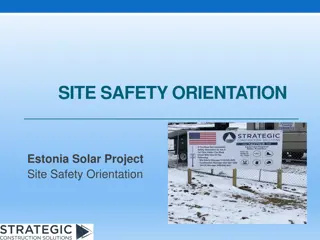 SCS Safety Orientation and Philosophy in Estonia Solar Project