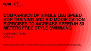 Comparison of Single Leg Speed Hop Training and Aid Modification Exercises for Improving Speed in 50m Freestyle Swimming