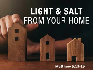 Live Out Your Faith: Being Salt and Light in the World