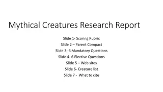 Mythical Creatures Research Project Overview