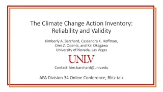 Climate Change Action: Inventory, Reliability, and Factors