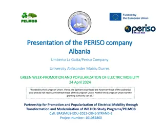 Promoting Electric Mobility: Introduction to PERISO Company in Albania