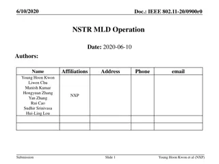 Enhancing Network Performance with NSTR MLD and SR/eSR MLDs