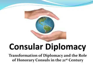 Transformation of Diplomacy and Role of Honorary Consuls in the 21st Century