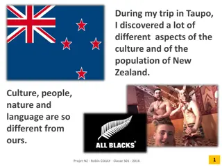 Culture and Activities in Taupo, New Zealand