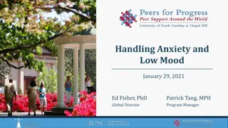 Strategies to Improve Low Mood and Reduce Anxiety