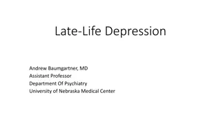 Late-Life Depression: Causes, Prevalence, and Diagnosis