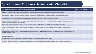 Comprehensive Checklist for Institutional Inclusivity and Educational Excellence