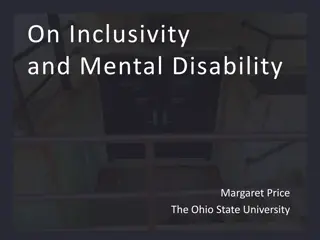 Exploring Inclusivity and Mental Disability in Academia