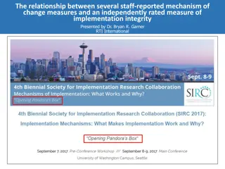 Understanding the Relationship Between Staff-Reported Mechanisms of Change and Implementation Integrity