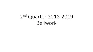 Math Bellwork Problems for Quarter 2