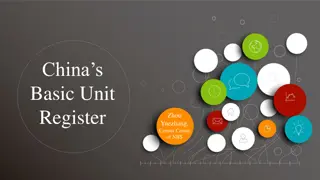 China's Basic Unit Register