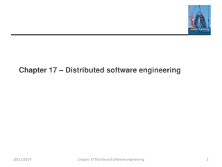 Distributed Software Engineering Overview