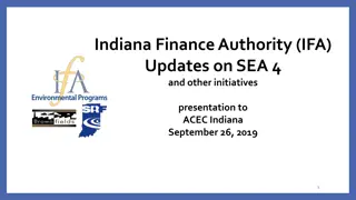 Indiana Finance Authority (IFA) Updates on Water Resources and Infrastructure Planning